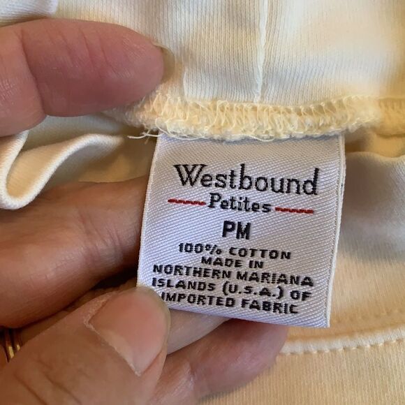 Westbound Petites cream mock turtleneck top - Picture 6 of 8